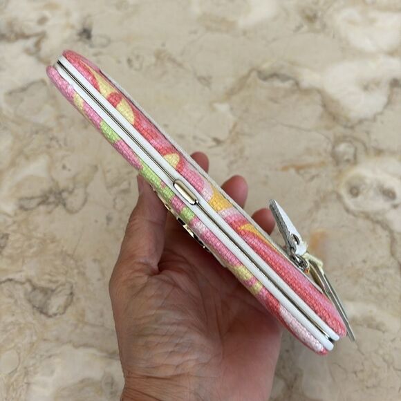 NWT Spartina 459 Sea Island Linen & Leather Wallet - Picture 5 of 8